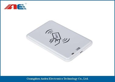 เครื่องอ่าน RFID RF แบบสีขาวสำหรับแท็ก RFID แบบ Passive การสนับสนุนอัลกอริธึมการต่อต้านการชน