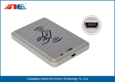 ISO14443A เครื่องอ่าน RFID แบบ USB สำหรับการระบุตัวบุคคลแหล่งจ่ายไฟ DC 5V