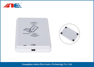 White NFC Card Contactless Reader, Anti-Collision ICODE SLIX NFC Reader And Writer