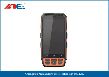 เครื่องสแกนมือถือ HF RFID เครื่องอ่าน RFID แบบพกพาออกแบบอุตสาหกรรมระบบ Android