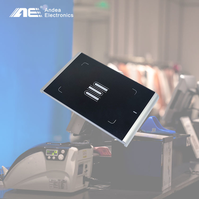 พื้นผิวเคลือบพื้นผิววัสดุอะคริลิเครื่องอ่าน RFID UHF สีดำสำหรับการชำระบัญชีที่เคาน์เตอร์ร้านค้า