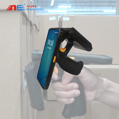 ระยะยาว 860-960MHz RFID เครื่องอ่านมือถือ ISO18000-6C เครื่องอ่านแท็ก RFID Android เครื่องอ่าน RFID UHF